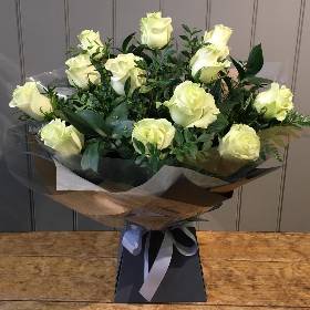 White Rose Hand tied